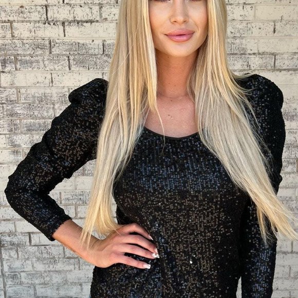 Bubble Bling Sequin Top by Sterling Kreek - Picture 3 of 3